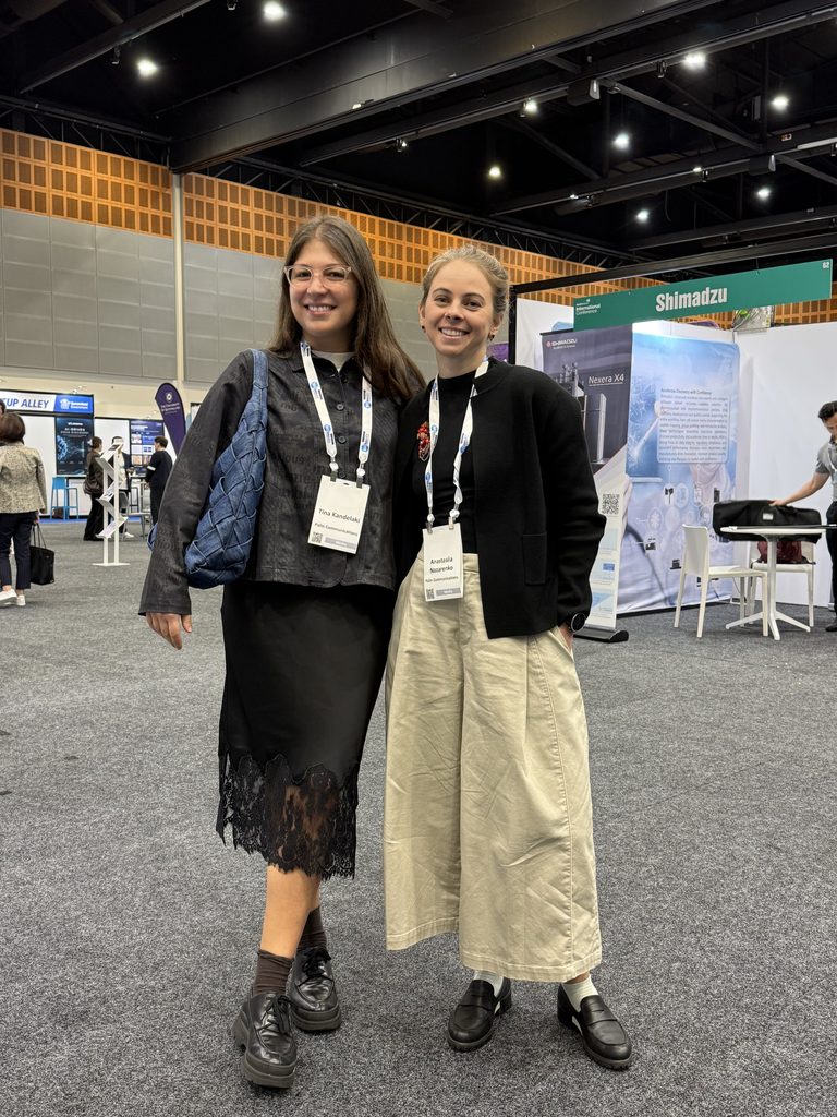 (L to R: Palin Communication's Tina Kandelaki and Anastasiia Nazarenko at AusBiotech International Conference in the Gold Coast
